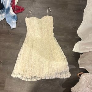 Off white floral dress